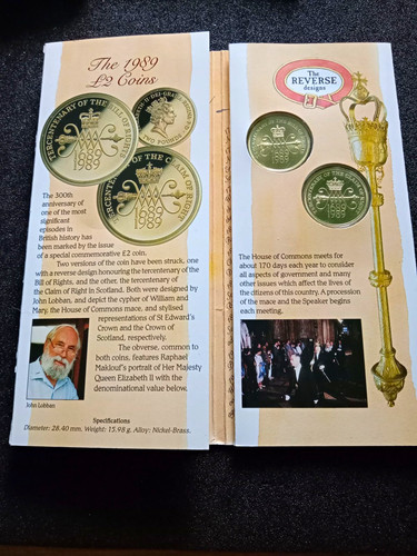 Royal mint 1989 2 two - mint, £2