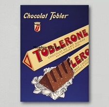 Fridge Magnet Toblerone Chocolate Sweets Candy Retro Vintage Art