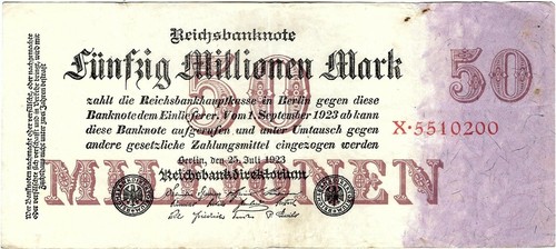 Reichsbanknote million mark - reichsbanknote,