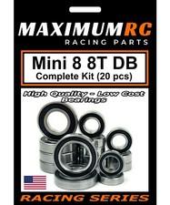 MAXRC - Losi Mini 8ight 8T DB Full Rubber Sealed Bearing Kit Upgrade Parts (20)