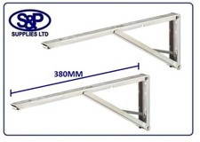 Sprung Hinged Folding Drop Leaf Table Worktop Shelf Support Bracket 40kg P/Pair