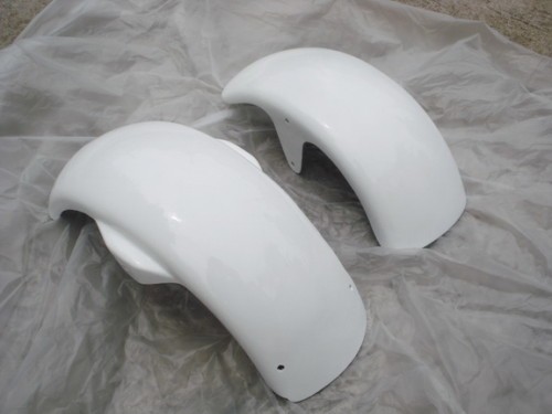 Front rear fender white - &,