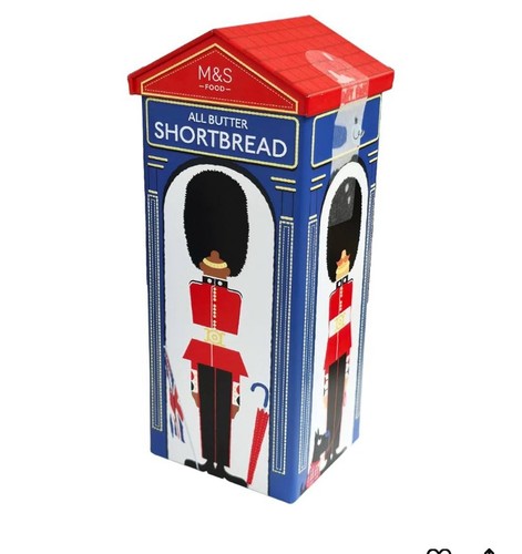 Biscuit tin royal guard - m&s,