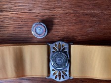 Vintage Dental nurses belt buckle and badge