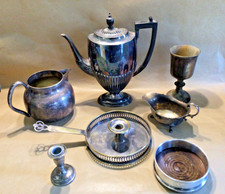 Vintage plated fluted and - vintage,