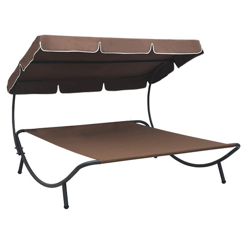 Double sunbed brown - double,