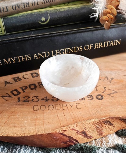 Quartz crystal bowl dish - quartz,