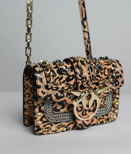 Pinko love belt bag studded - belt, in