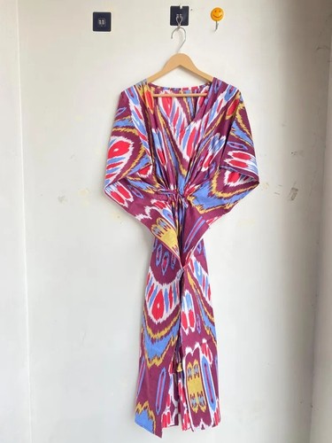 Multi ikat kaftan - ikat, indian
