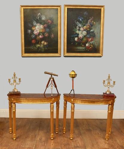 Pair adams console tables - adams,