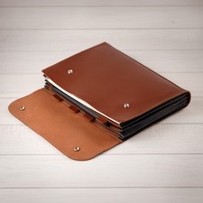 Leather File Folder Accordian