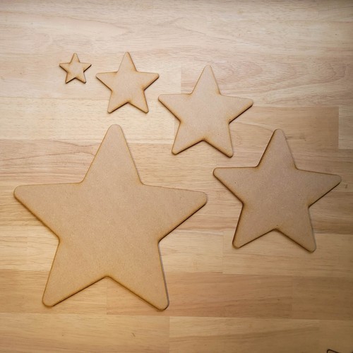 Wooden large blank - star, craft