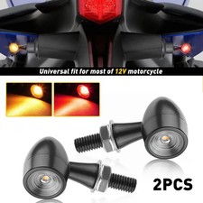 Red amber motorcycle - 2x,