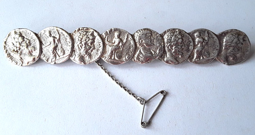 Antique silver roman coin - roman,