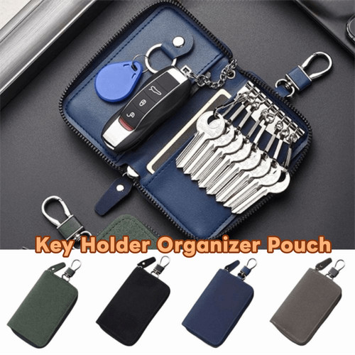 Leather keychain holder - keychain,