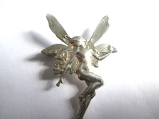Silver Tone Metal Fairy Brooch Pin Tinkerbell Costume Jewellery