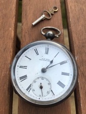Antique solid silver waltham - silver,