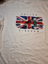 Great Britain Distressed Union Jack Tshirt Primark BNWT Medium