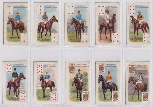 Cigarette cards jockeys - cigarette,