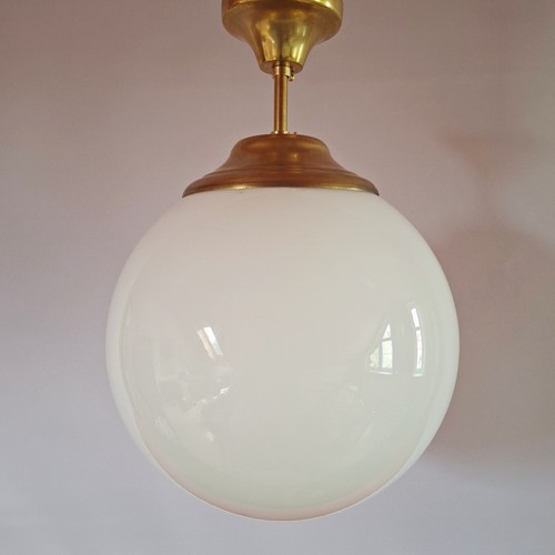 Opaline glass ceiling sconce - opaline,