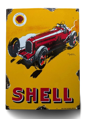 Shell enamel metal - shell, sign