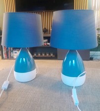 Pair of Bedside Lamps With