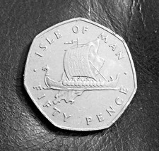 1976  Isle of Man 50p - Viking