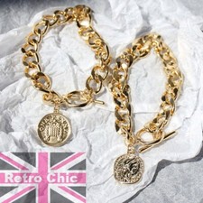 GOLD PLATED toggle BRACELET