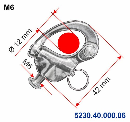 Snap shackle with screw - with, a4