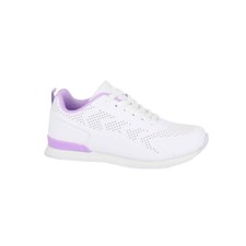 Bowls Sport Shoes Trainer Style Lace Up EVA Sole UK 3-8 Ladies Lilac White T755G