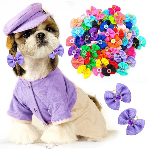 Dog hair bows 20pc - dog, set