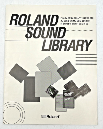 Roland sound library - library, card