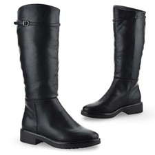 Ladies womens knee high faux - high,
