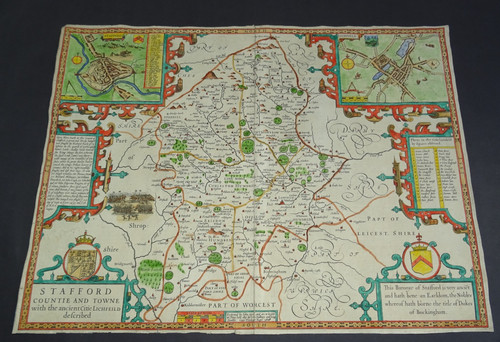 Antique map staffordshire - of,