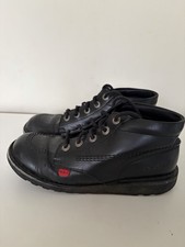 KICKERS Kick Hi Black Leather