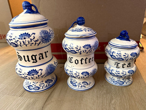 Vintage blue white floral - vintage, &