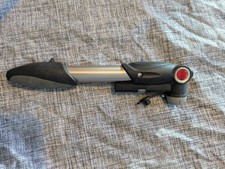 hand bike tyre pump black and grey