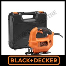 Black & Decker Jigsaw Electric KFBES410K-GB Pendulum Metal Wood Cutter 400W+Case