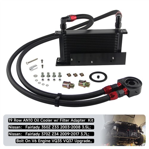 Row bolt oil cooler kit - row, on