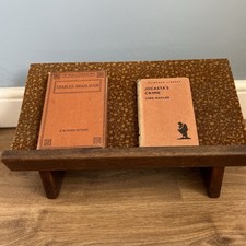 Antique Oak Table Top Lecturn, Church Lecturn, Bible Rest, Solid Oak