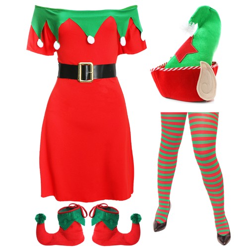 Ladies christmas elf - ladies, costume