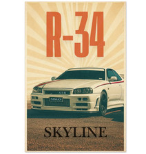 Nissan Skyline R34 GTR Poster
