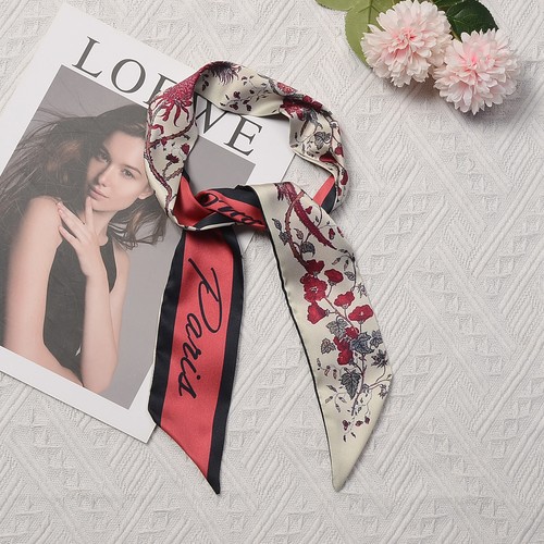 Women faux silk scarf - silk, scarf,