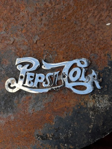 Pepsi sign old - sign, chrome