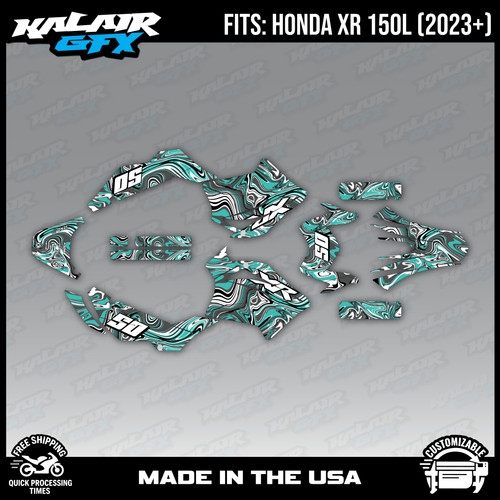 Graphics kit for - honda, xr150l