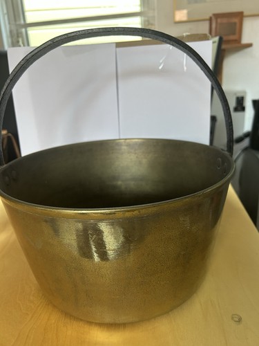 Solid brass jam preserving - brass, pan