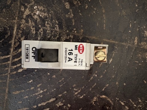16a mem type mcb - type, m6