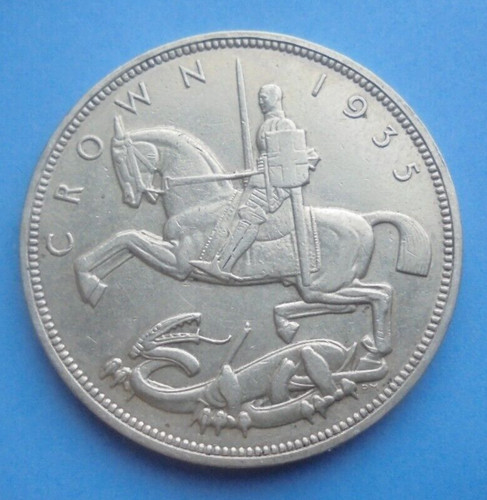 1935 crown george silver - crown,, v.