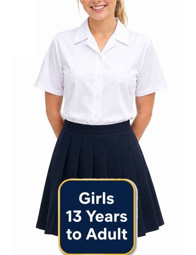 Girls white short sleeve - girls,
