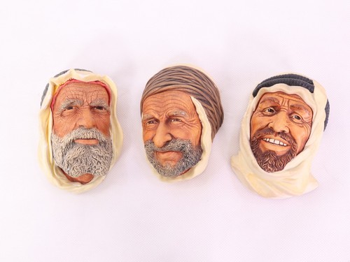Vintage bossons heads - 3, x